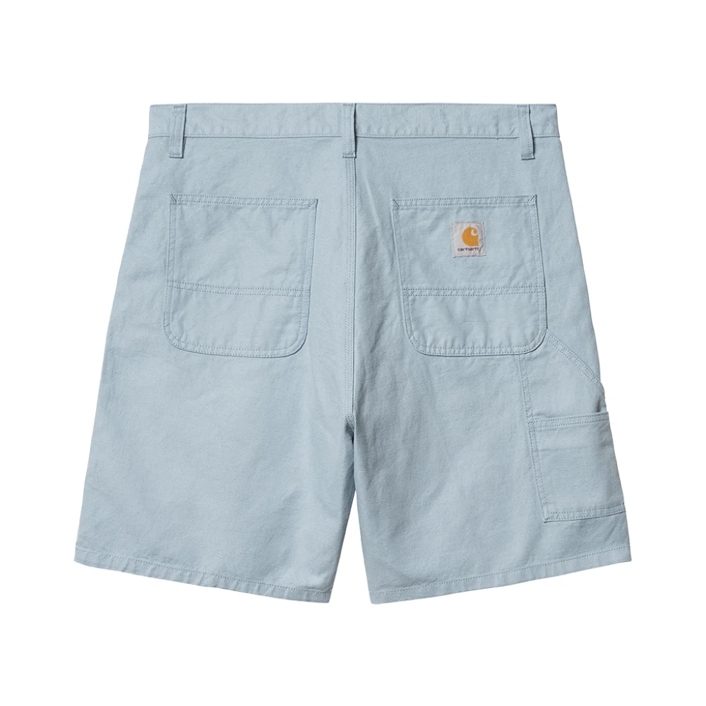 Carhartt WIP Relaxed Fit Katoen Linnen Shorts Blue Heren