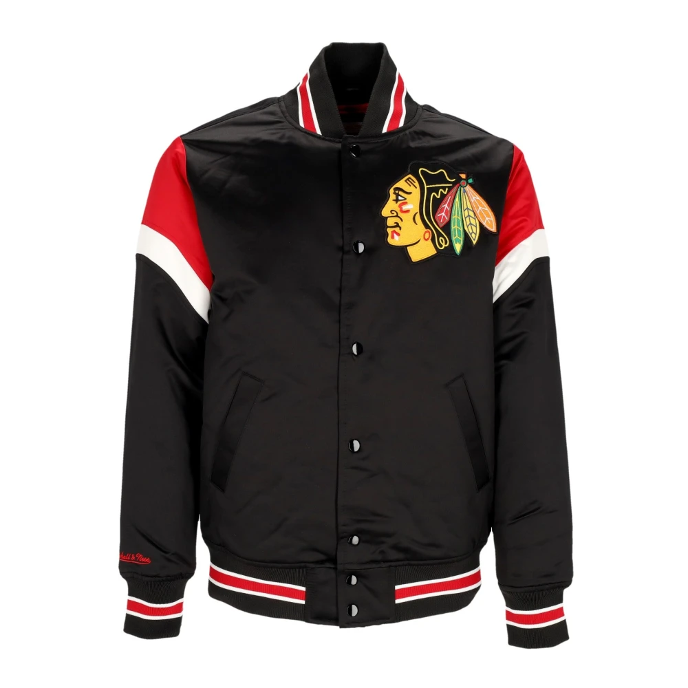 Mitchell & Ness Chicago Blackhawks Bomberjack NHL Teamkleuren Black Heren