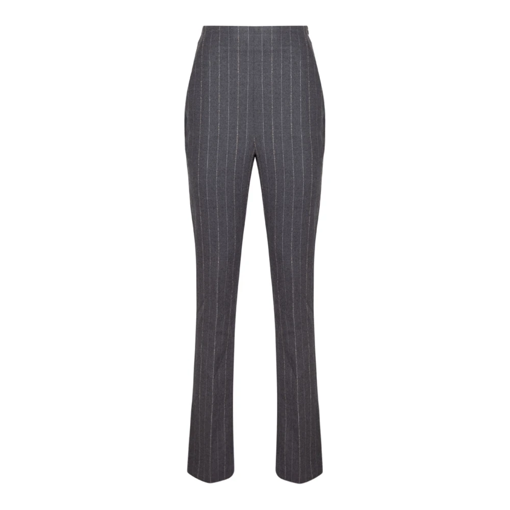 Genny Grijze Pinstripe Palazzo Broek Gray Dames