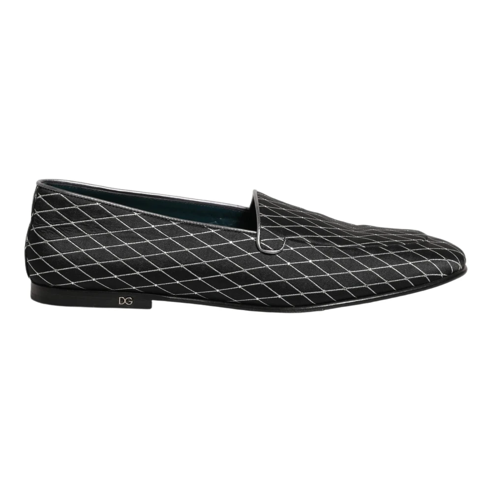 Dolce & Gabbana Homme Noir - Mocassins Habillés - Chaussures - Taille: 44 Eu