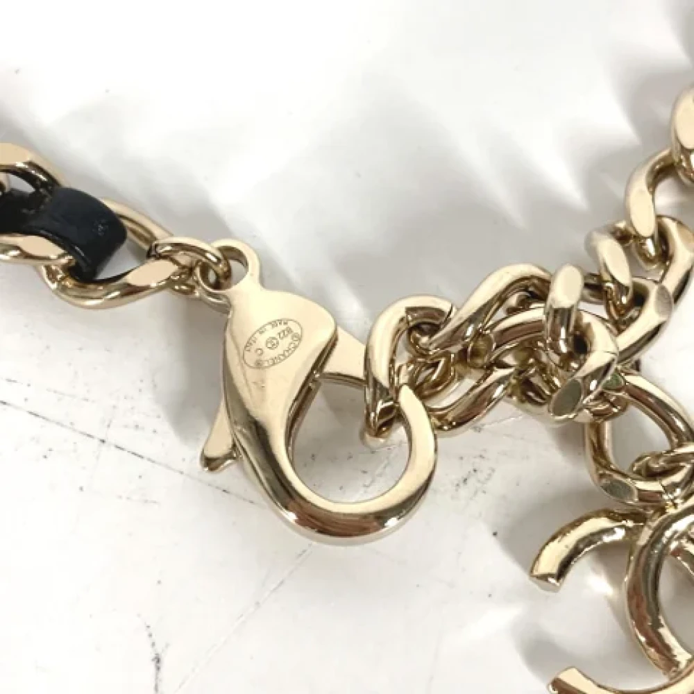 Chanel Vintage Pre-owned Leather belts Black Dames