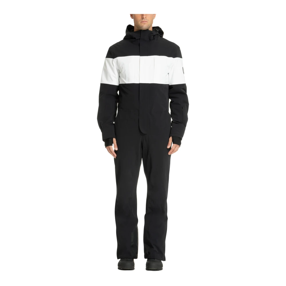 Emporio Armani EA7 Multifärgad Ski Suit med Logodetaljer Black, Herr