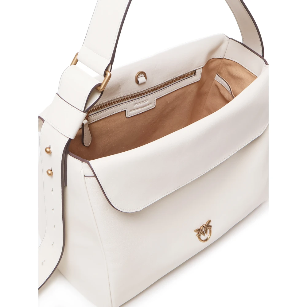 pinko Witte Schoudertas met Haaksluiting White Dames