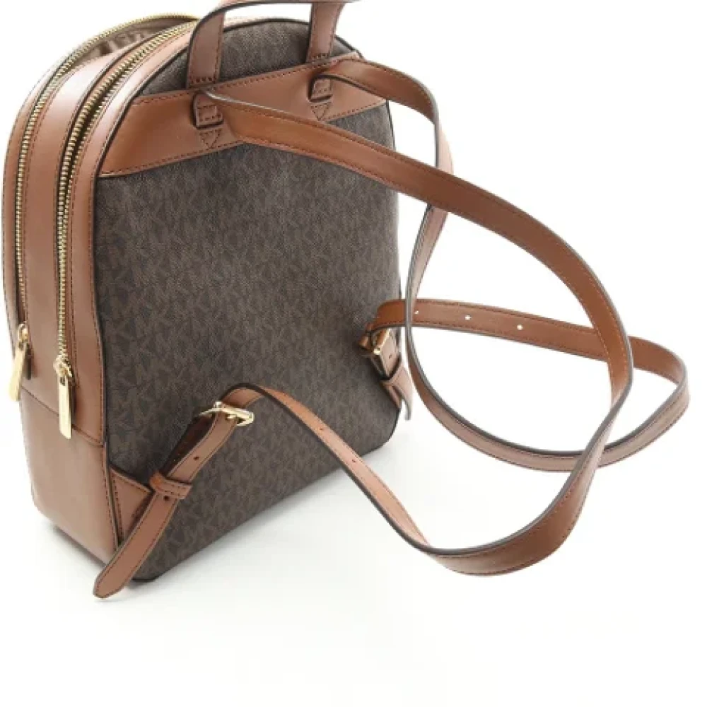 Michael Kors Pre-owned Canvas backpacks Brown Dames