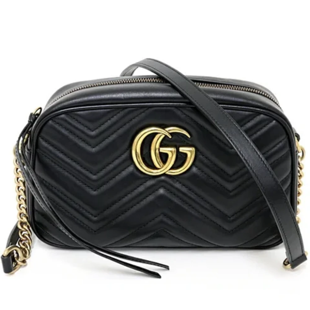 Gucci Vintage Pre-owned Leather gucci-bags Black Dames