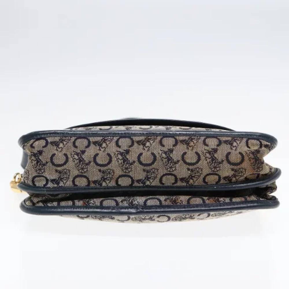 Celine Vintage Pre-owned Canvas shoulder-bags Blue Dames