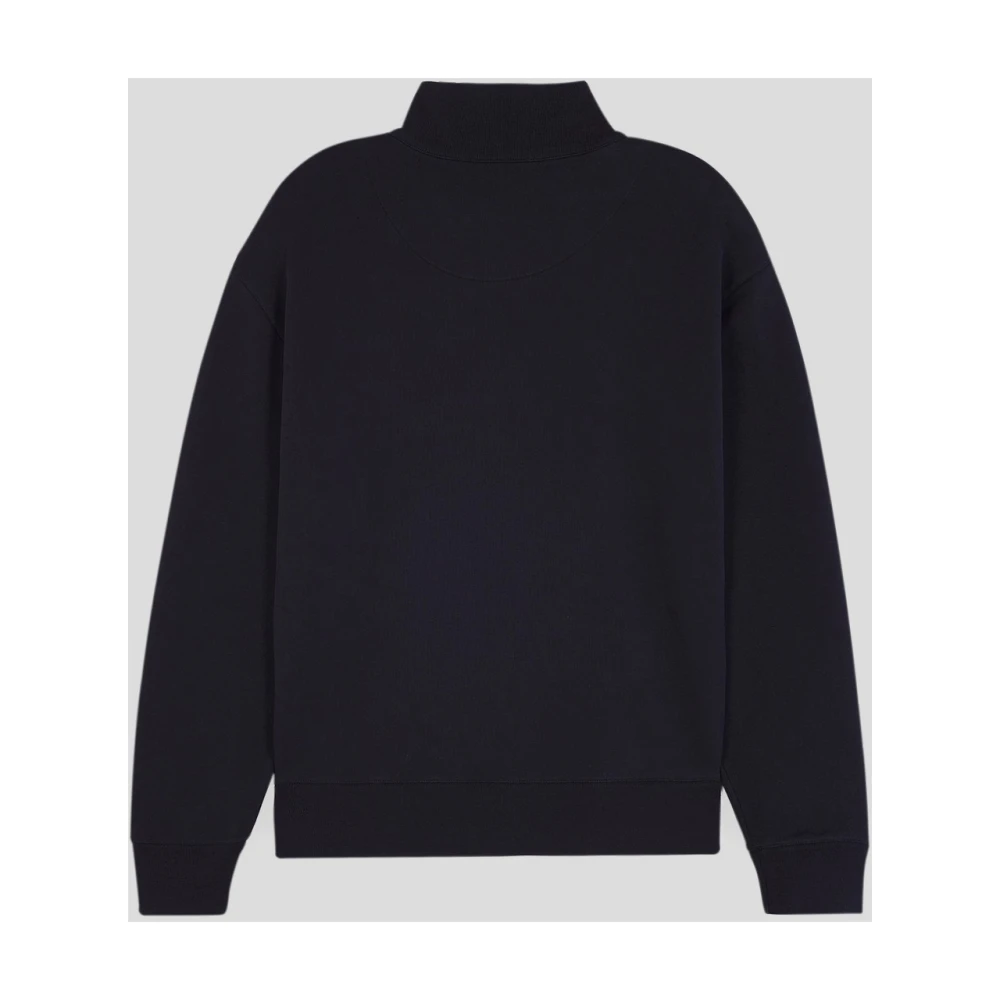 Maison Kitsuné Vos Katoenen Sweatshirt Black Heren