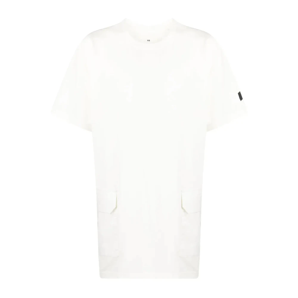 Y-3 Klassisk Fick-T-shirt White, Herr