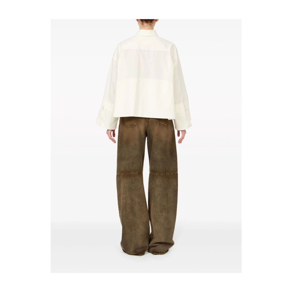 MM6 Maison Margiela Witte Overhemden voor Vrouwen White Dames