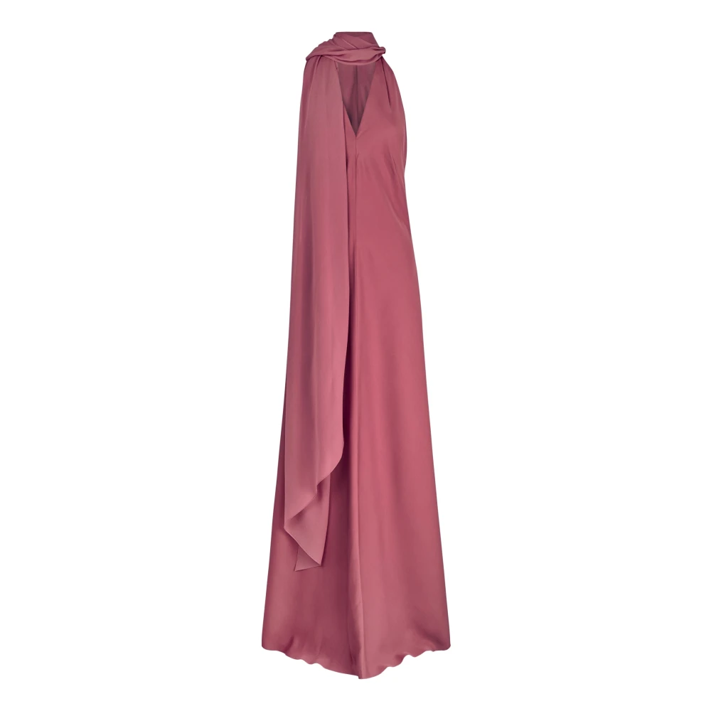 Cortana Women's Pink Gowns, M, Farah, Transformable Dress In Silk