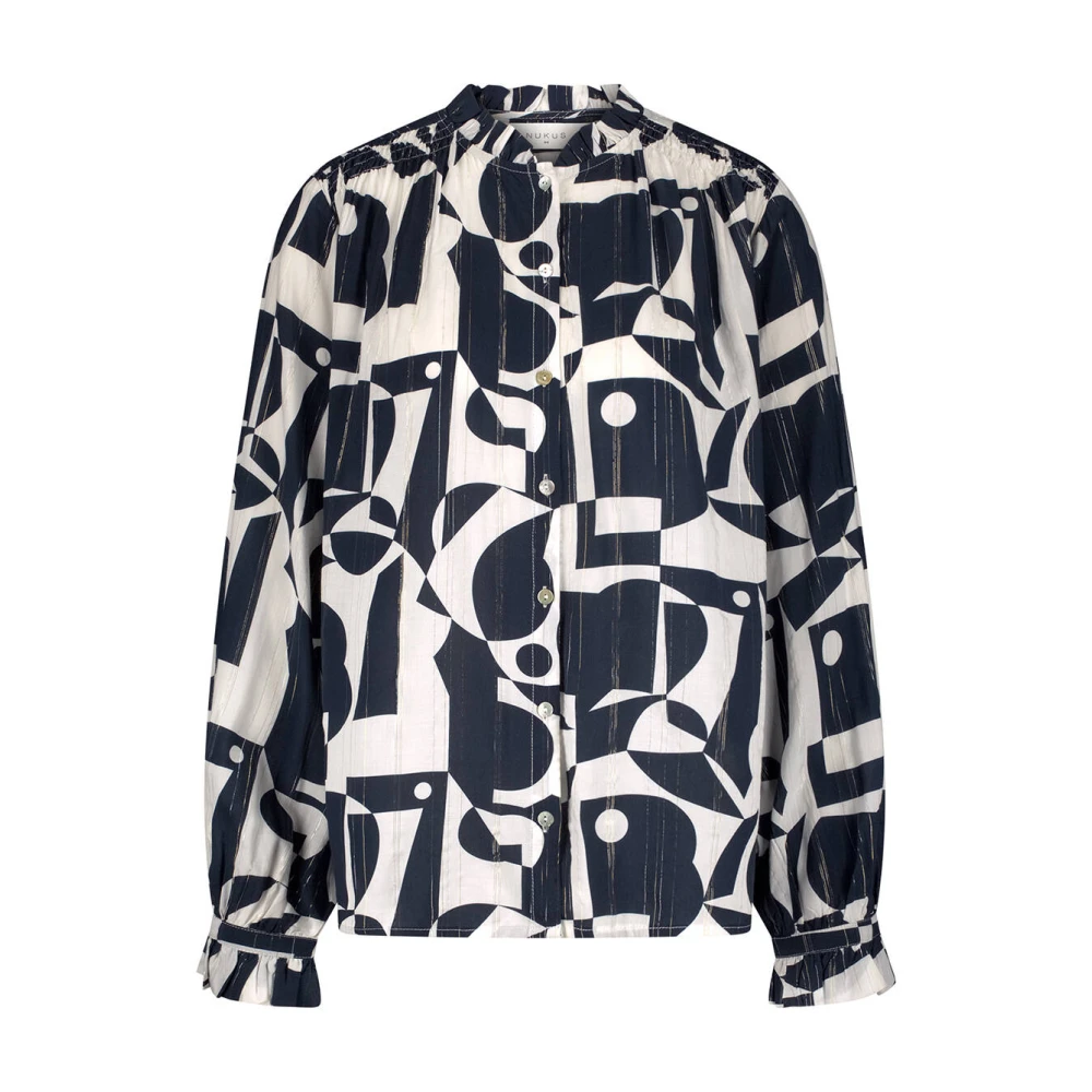 Nukus Jenna Blouse Lange Mouw Multicolor Dames