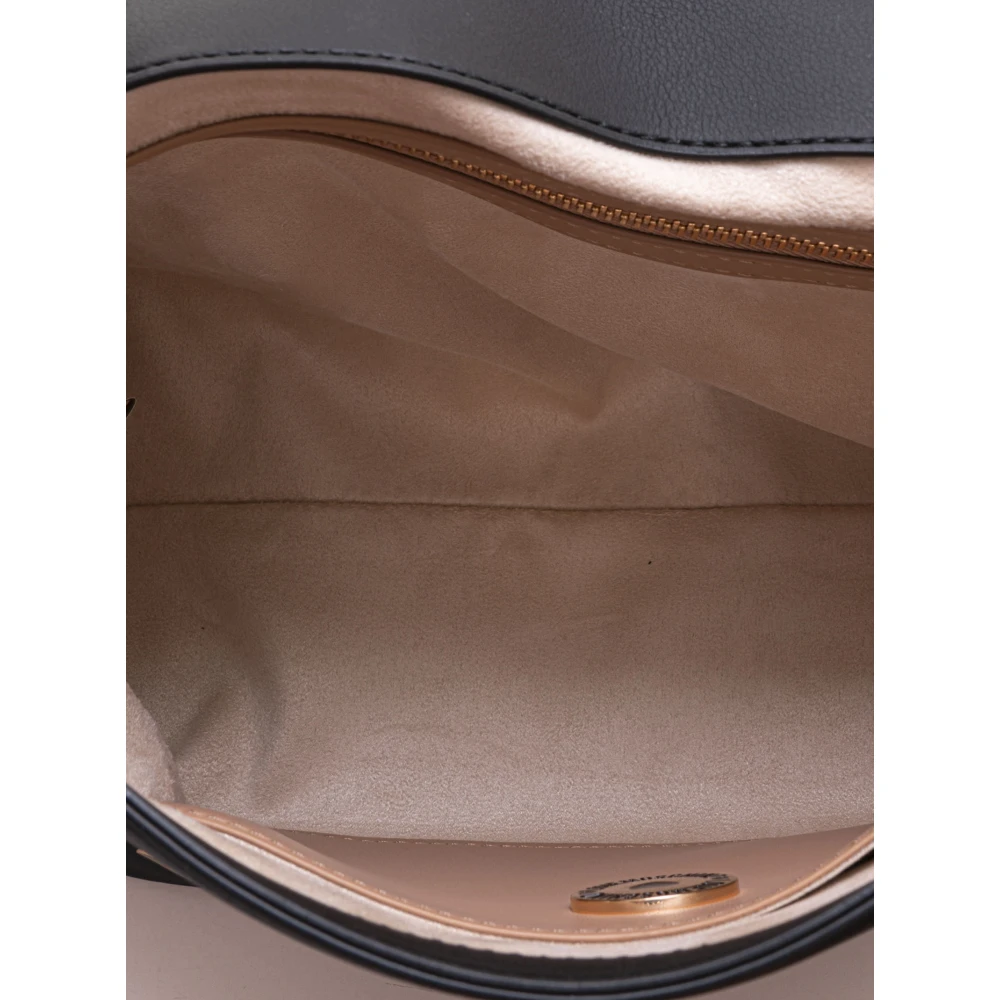 Love Moschino Stijlvolle Handtas met Metalen Logo Detail Black Dames