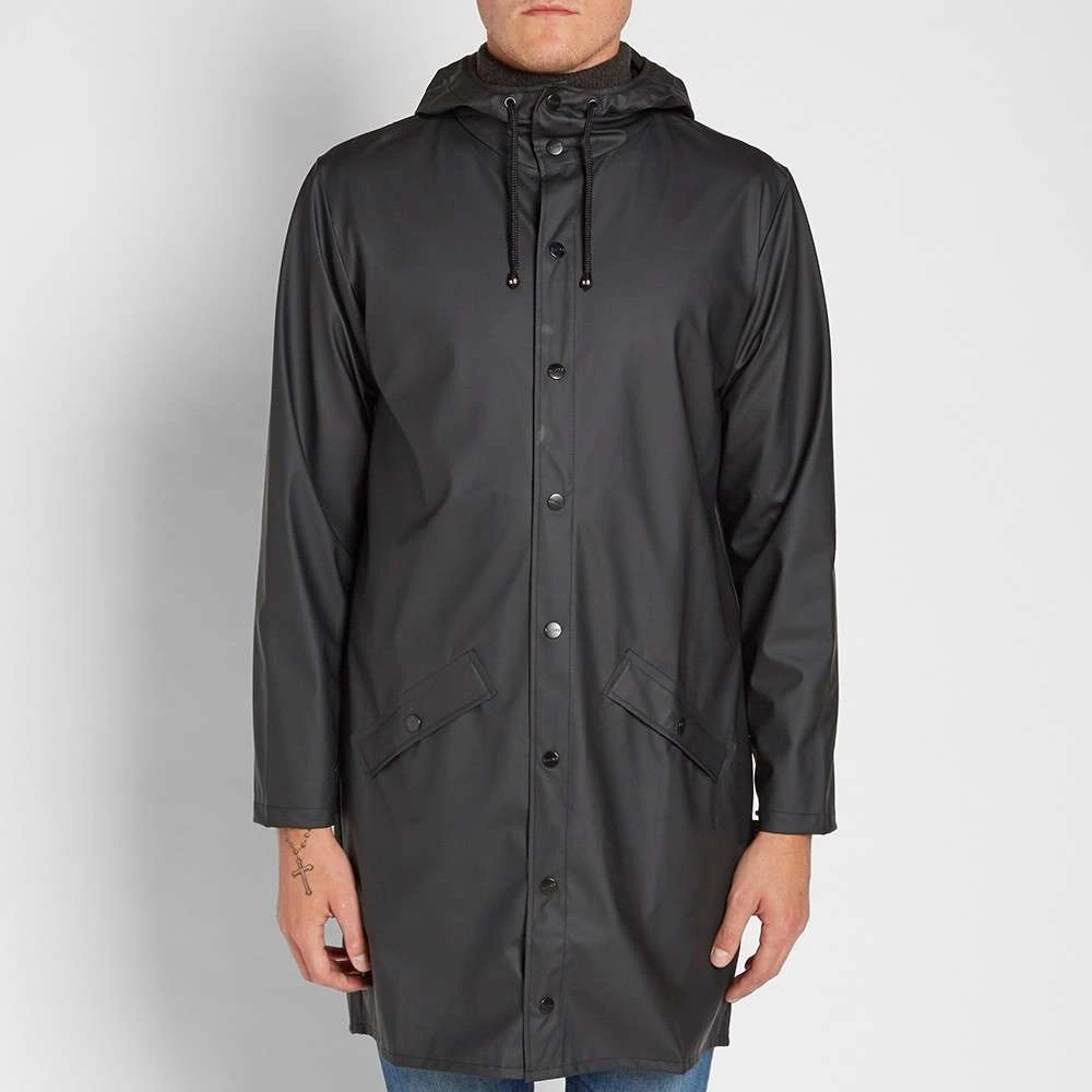 Rains Urban Lang Jack Zwart Black Heren