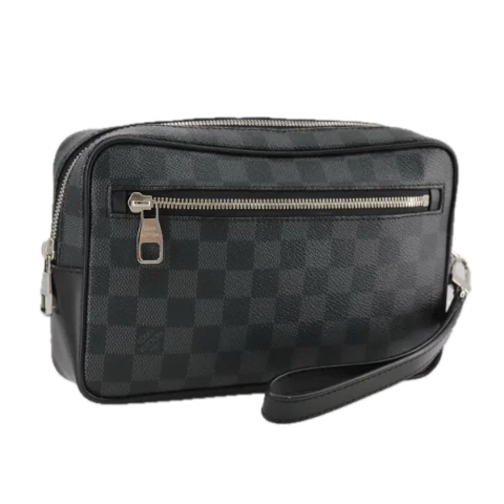 Louis Vuitton Vintage Pre-owned Canvas clutches Black Dames