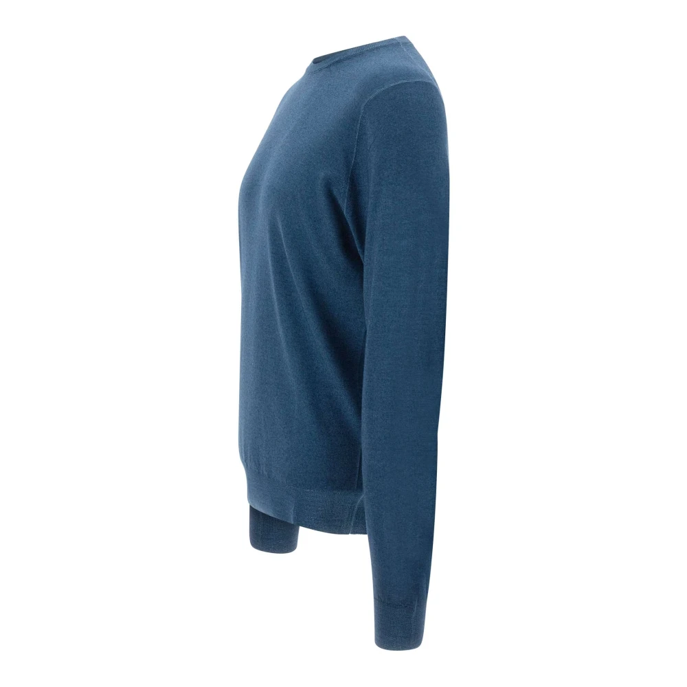 Filippo De Laurentiis Wollen Trui Nuvola Blu Colors Collection Blue Heren