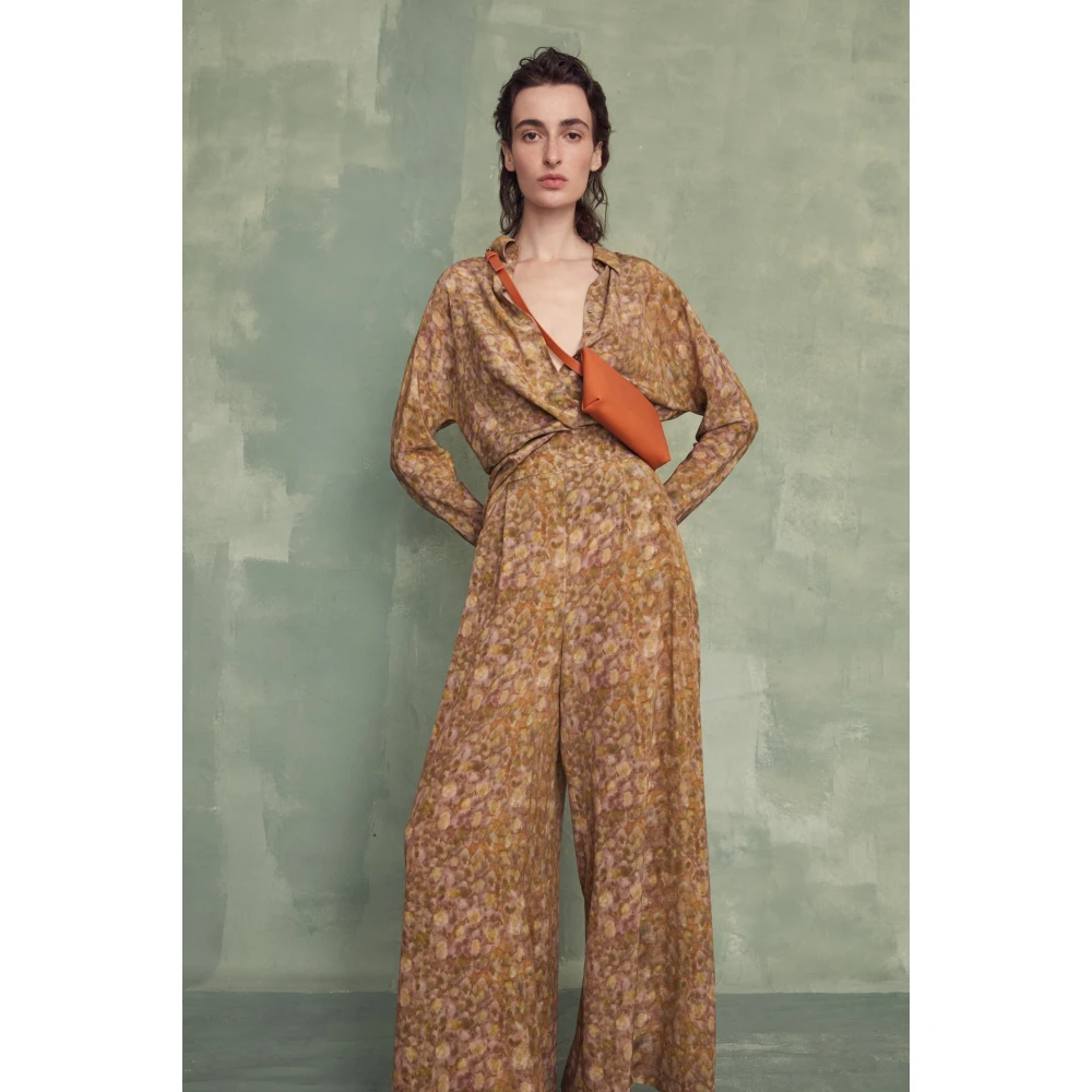 Cortana Carla top in zijde flora print Multicolor Dames