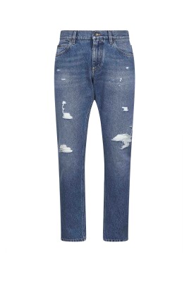 blue-distressed-jeans-with-logo-detailing