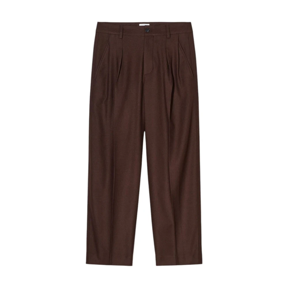 Closed Relaxed Fit Ruthy Bruine Broek Brown Dames