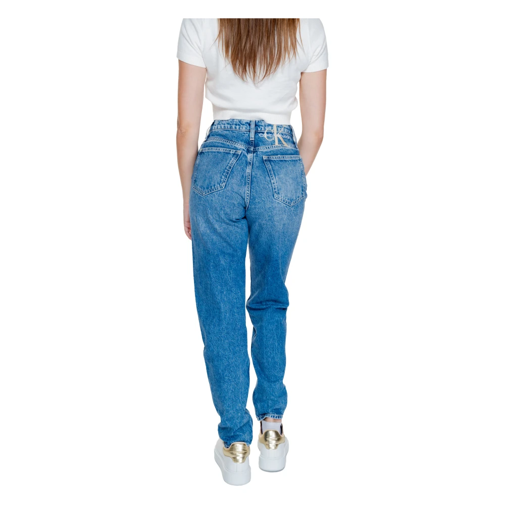 Calvin Klein Jeans Mom Jeans Herfst Winter Collectie Blue Dames