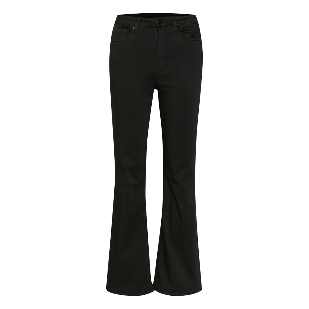Kaffe Flared Jeans Zwart Diep Black Dames