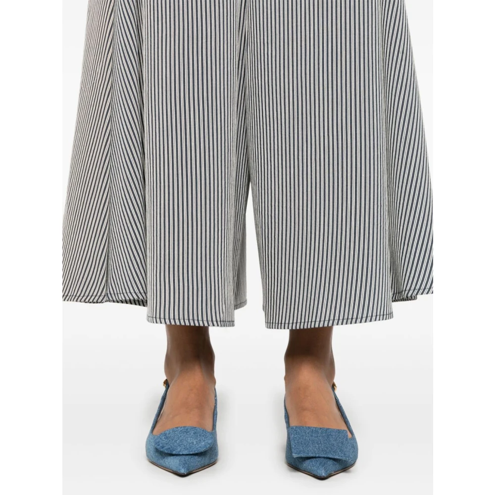 Alysi Blauwe Rok met Elastische Tailleband Blue Dames