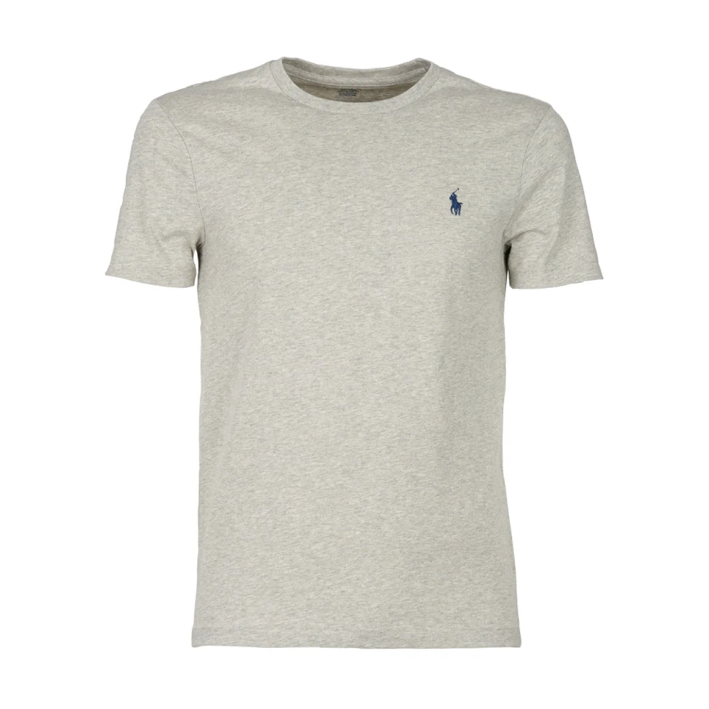 Polo Ralph Lauren Katoenen Logo T-Shirt Marl Grey Gray Heren