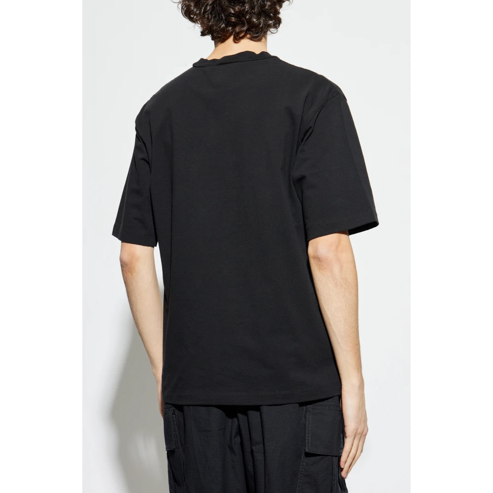 Dsquared2 T-shirt met logo Black Heren