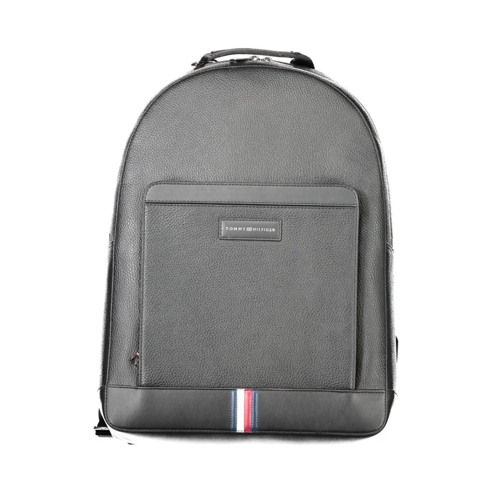 Tommy Hilfiger Zwarte Polyester Rugzak | To-33659 Black Heren