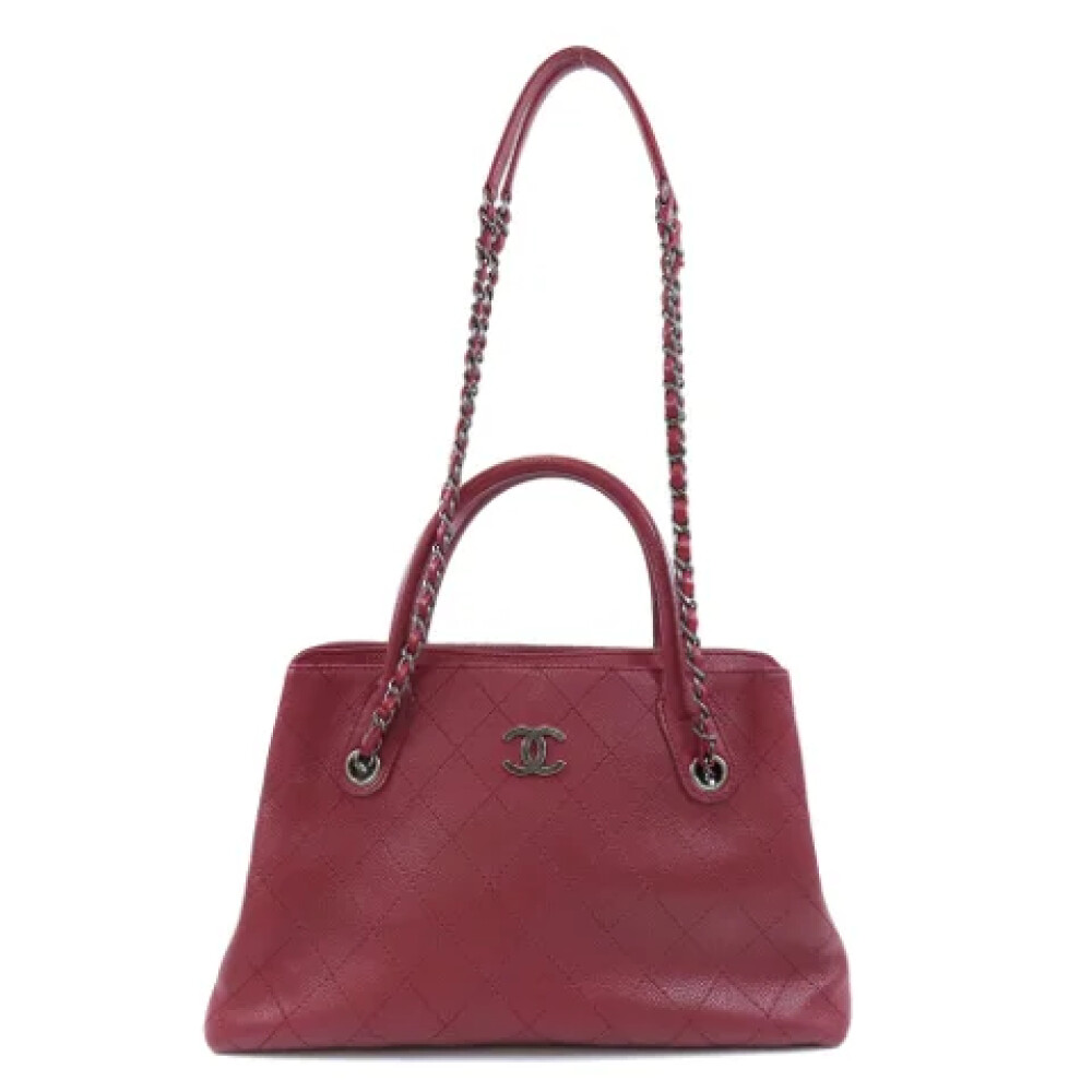 Bolso Chanel de Cuero Rojo Chanel Vintage Hombre Miinto