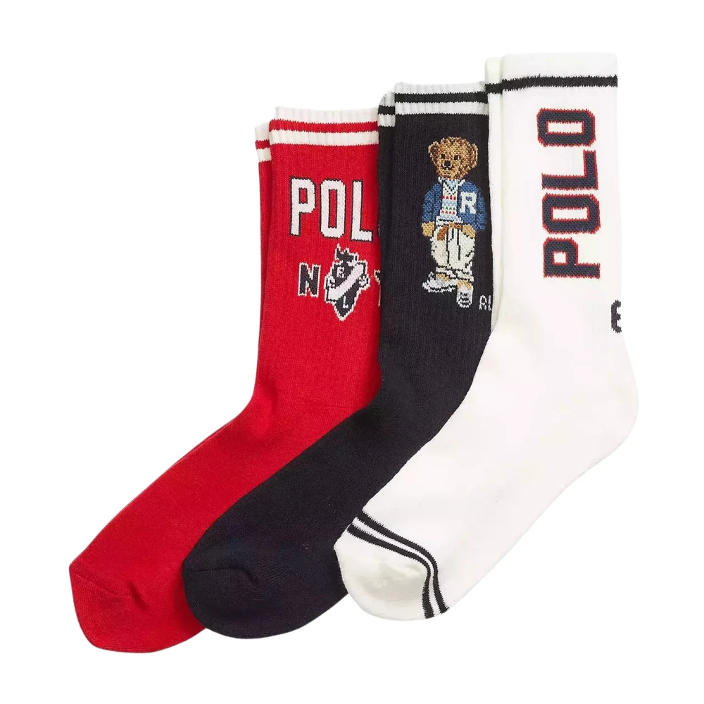Ralph Lauren Katoenen sokken met beer Polo Multicolor Dames