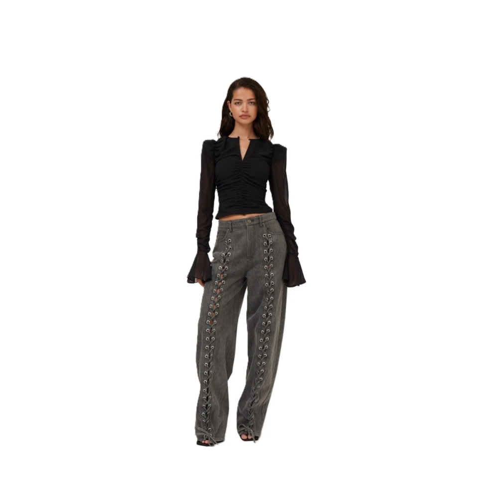 Rotate Birger Christensen Polyester Tops en Tanktops Black Dames