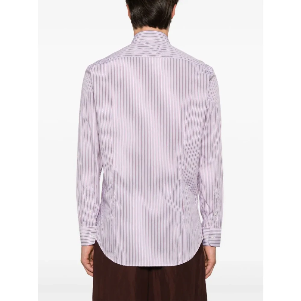ETRO Gestreept Pegasus Shirt in Roze Pink Heren