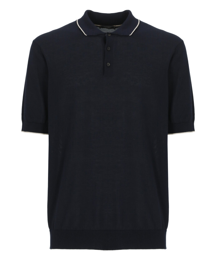 polo-en-coton-bleu-avec-col