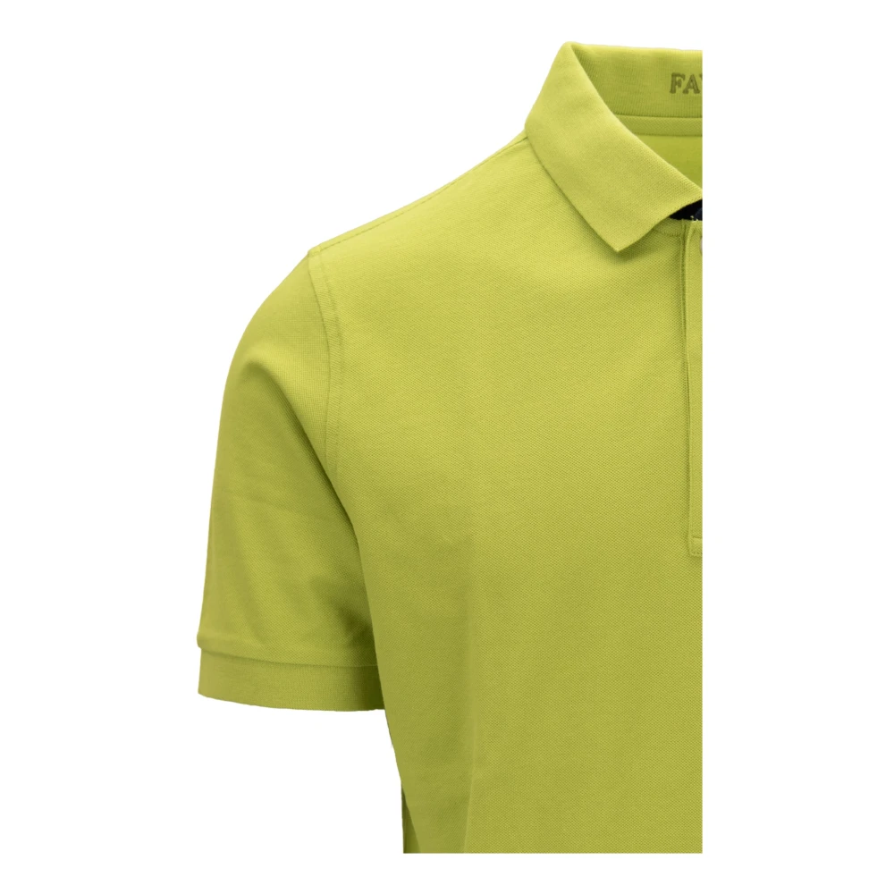 Fay Heren Knoop Polo Shirt Green Heren