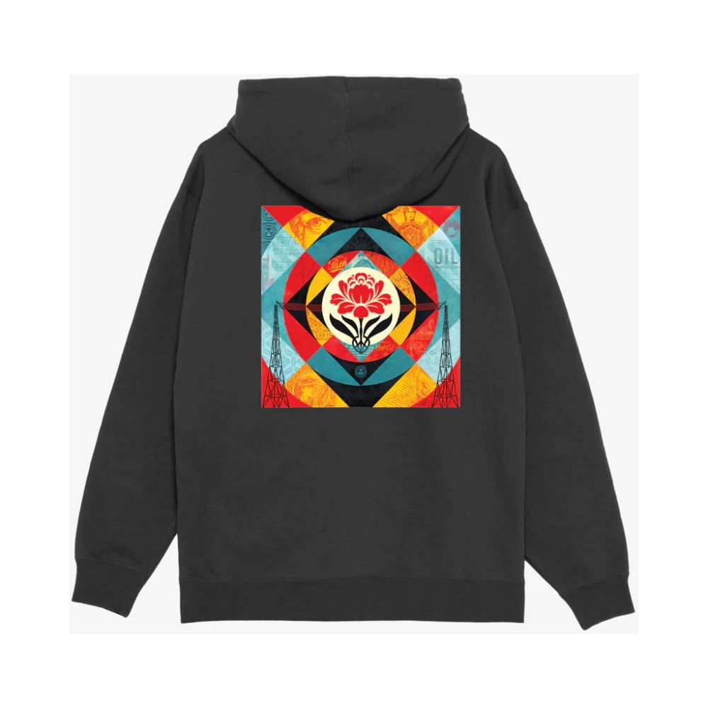 Obey Stijlvolle Sweatshirt voor een Moderne Look Black Heren