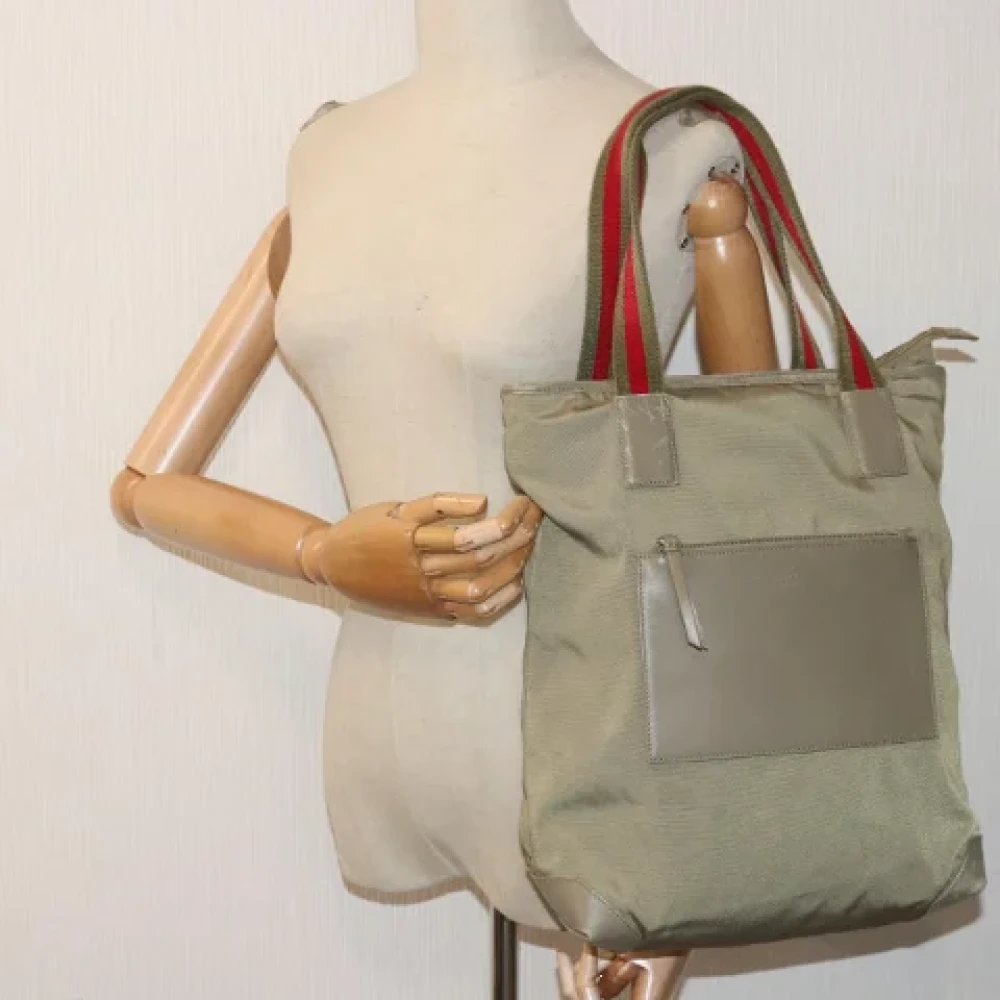Gucci Vintage Pre-owned Fabric totes Beige Dames