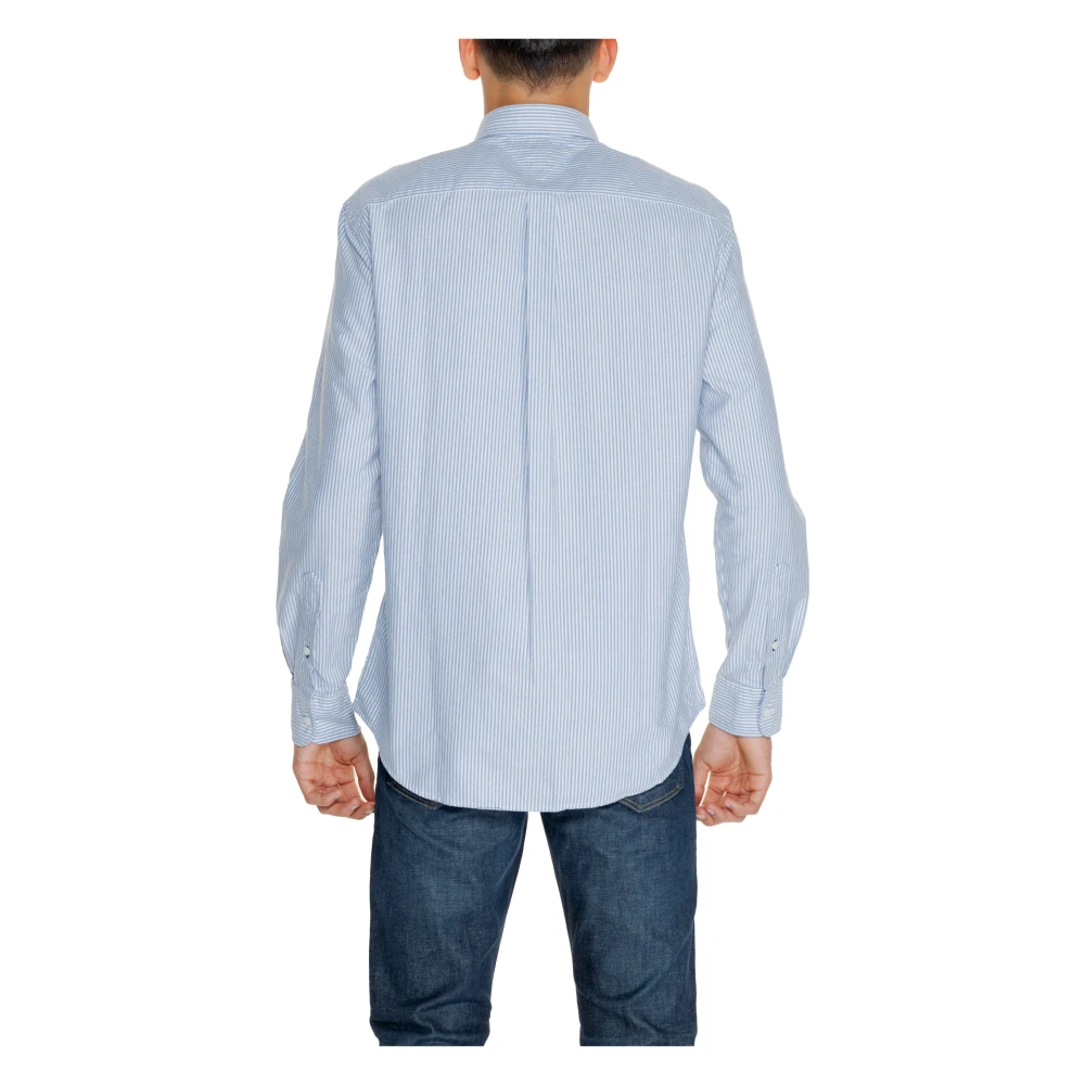 Tommy Hilfiger Biologisch katoenen herenoverhemd herfst wintercollectie Blue Heren