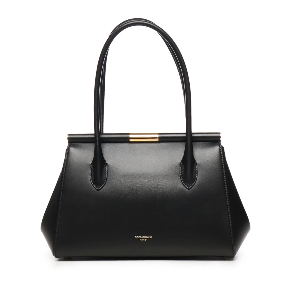 Dolce & Gabbana Zwarte Marlene Leren Tas Black Dames