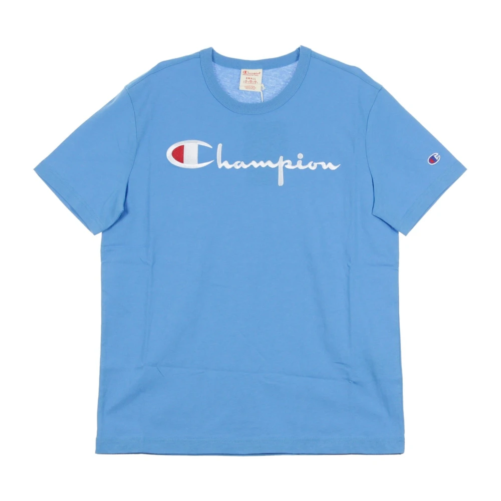 Champion Men's Light/Blue Crewneck Tee Shirt