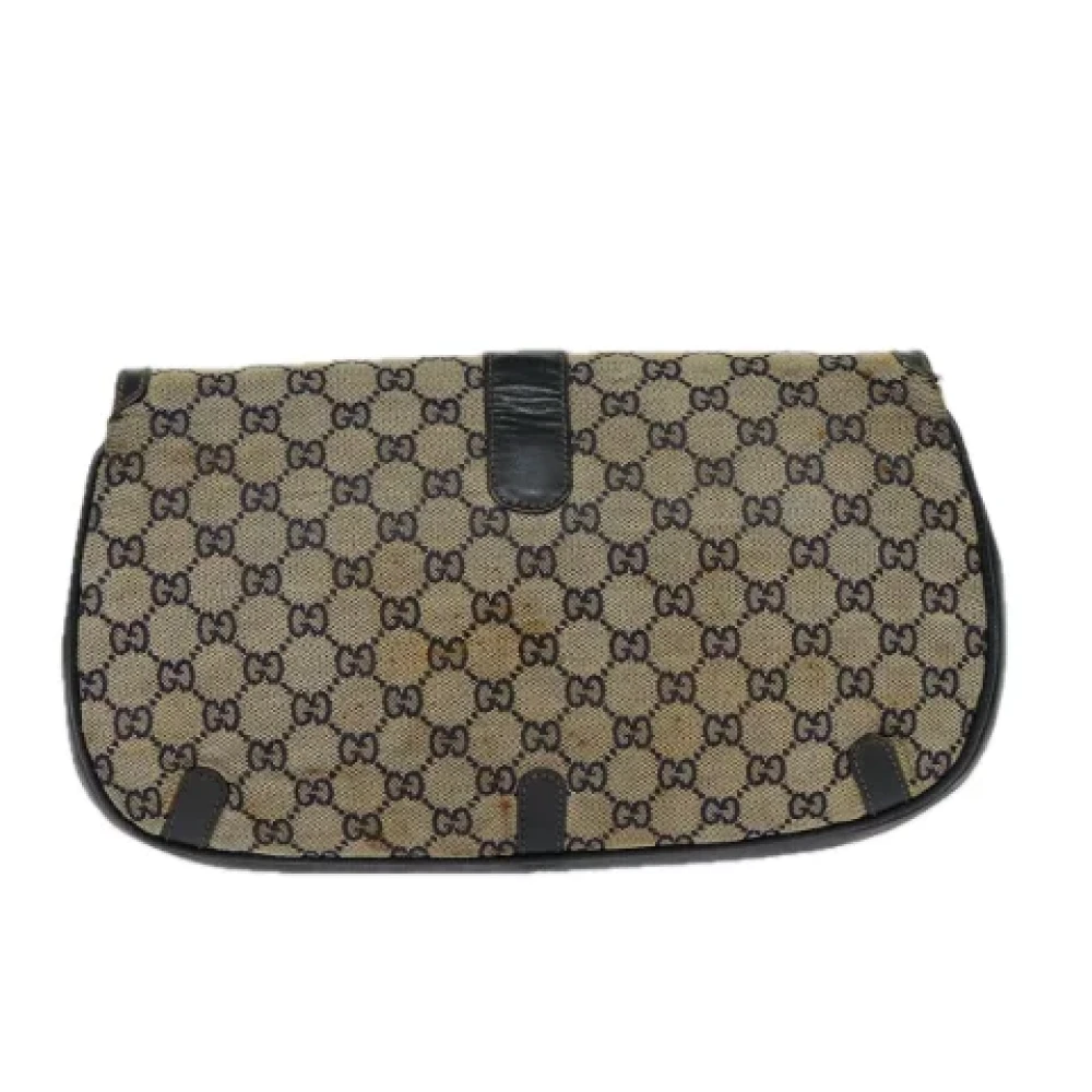 Gucci Vintage Pre-owned Canvas gucci-bags Beige Dames