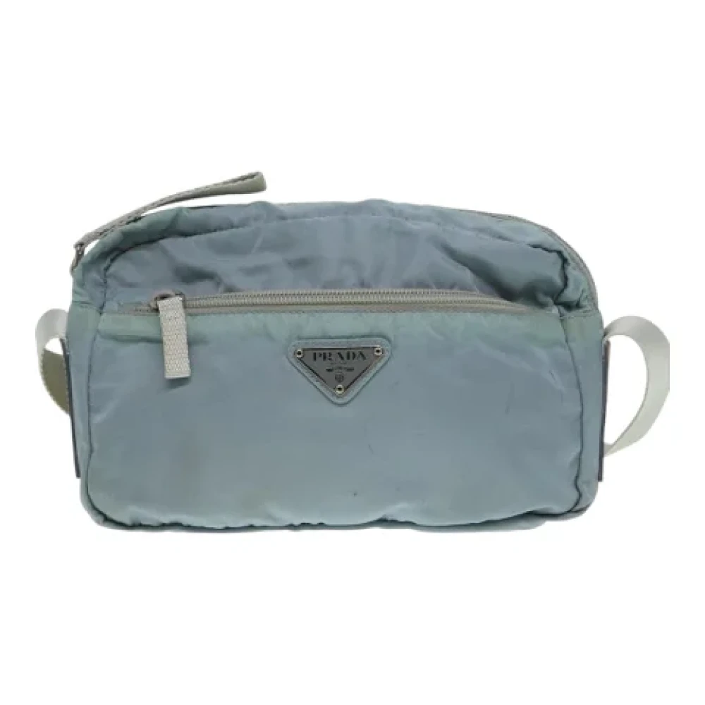 Prada Vintage Pre-owned Fabric prada-bags Blue Dames