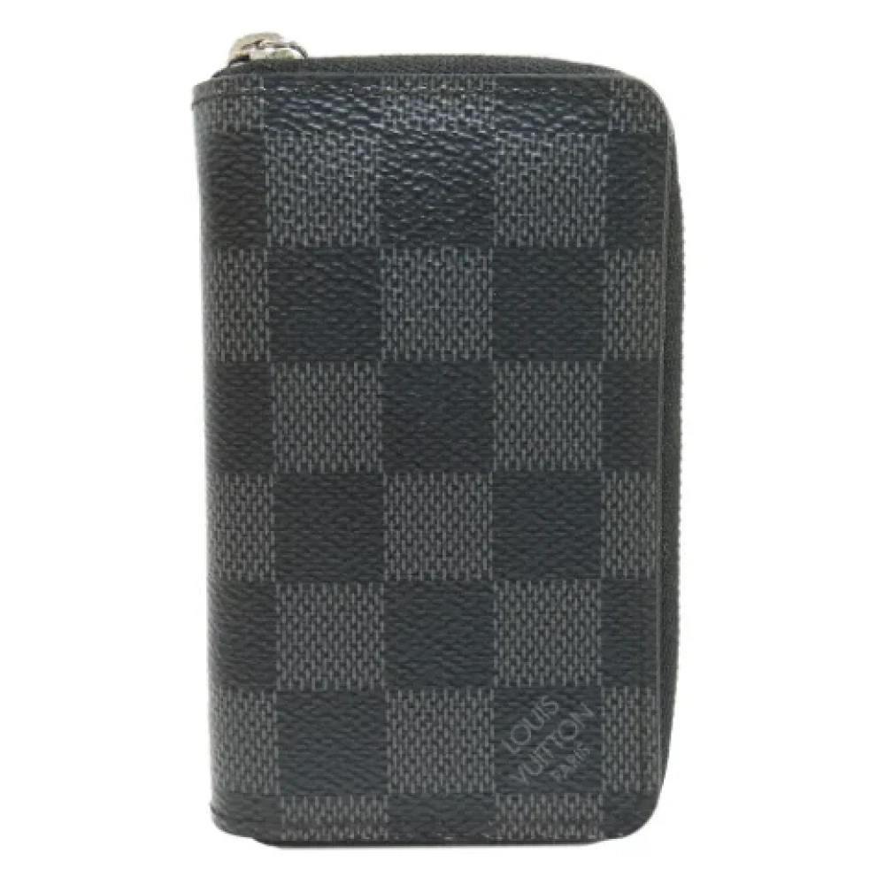 Louis Vuitton Vintage Pre-owned Canvas wallets Gray Heren
