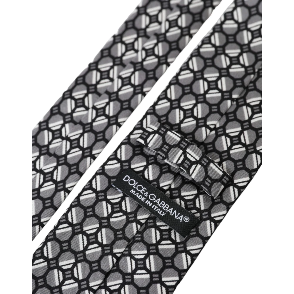 Dolce & Gabbana Multicolor patroon zijden stropdas met masker Multicolor Heren