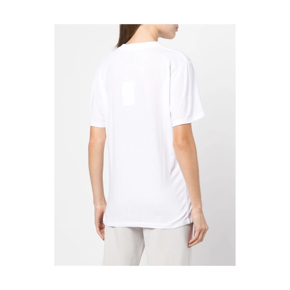 Anine Bing Witte Biologisch Katoenen Lili T-Shirt White Dames