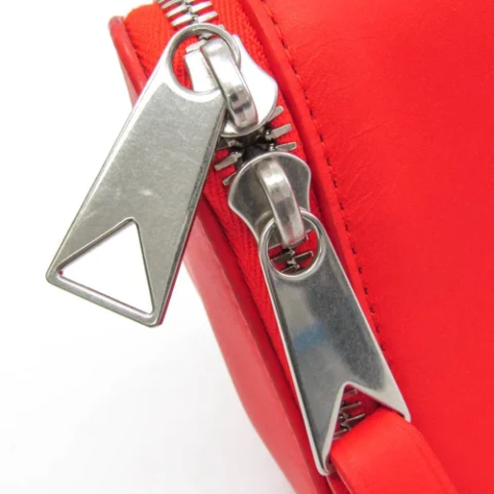 Bottega Veneta Vintage Pre-owned Leather clutches Red Dames