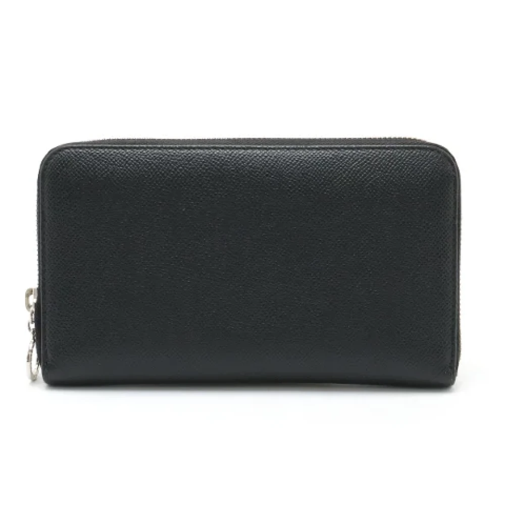 Bvlgari Vintage Pre-owned Leather wallets Black Dames