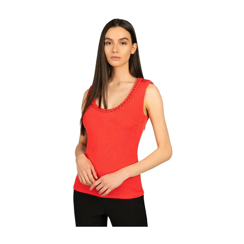 Guess Mouwloze Top Orange Dames