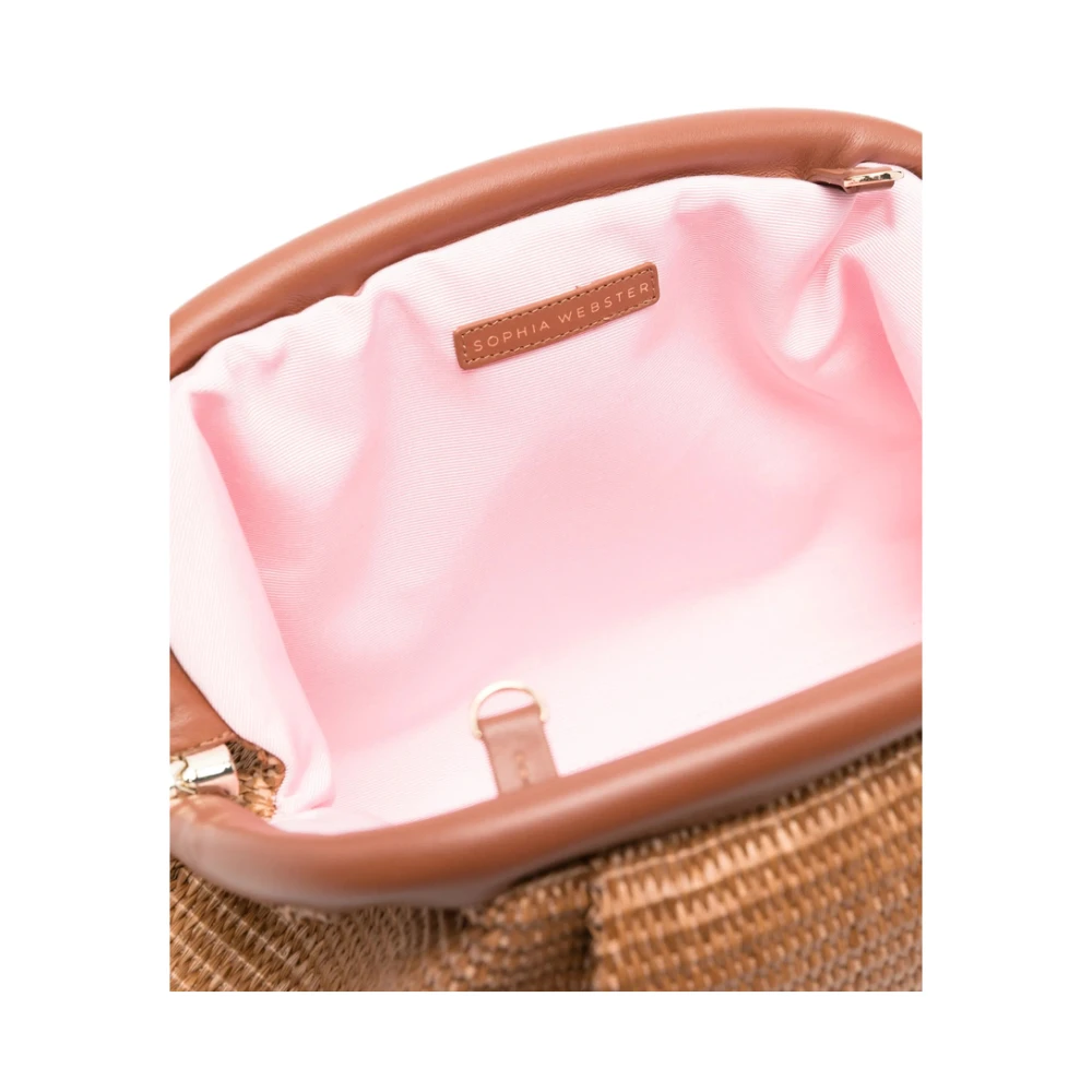 Sophia Webster Karamelbruine Schoudertas met Ketting Brown Dames