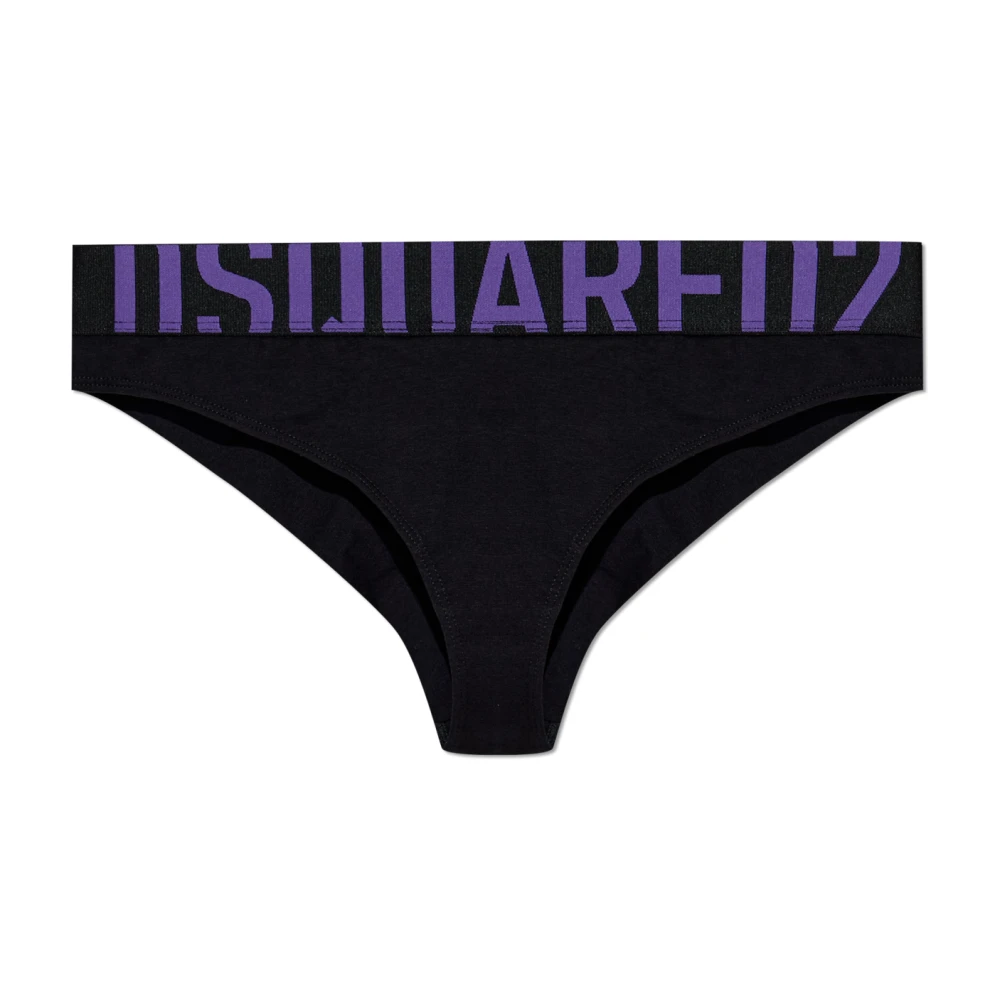 Dsquared2 Damen Schwarz Unterwäsche, K, Xlgröße: