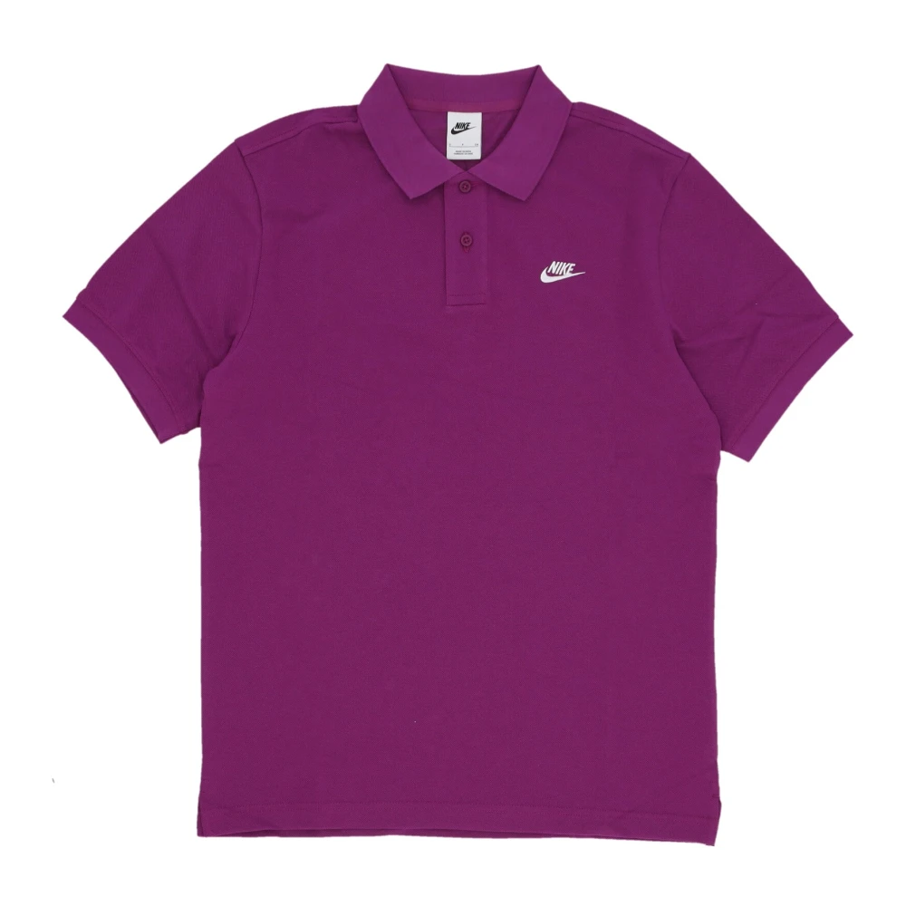 Nike Essentiële Piqué Polo Shirt Purple Heren